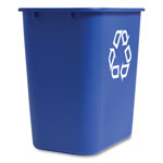 Coastwide Professional™ Open Top Indoor Recycling Container, Plastic, 7 gal, Blue orginal image