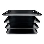 Coin-Tainer Steel Horizontal File Organizer, 4 Sections, Legal Size Files, 15 x 8.66 x 9.25, Black orginal image