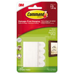 Command® Picture Hanging Strips, Repositionable, Holds Up to 1 lb per Pair, 0.63 x 2.13, White, 4 Pairs/Pack orginal image