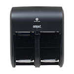 Compact® 4-Roll Quad Coreless High-Capacity Toilet Paper Dispenser, Black, 11.75 x 13.25 orginal image