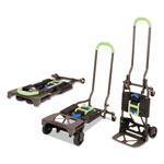 Cosco 2-in-1 Multi-Position Hand Truck and Cart, 16.63 x 12.75 x 49.25, Blue/Green orginal image