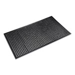 Crown Mats & Matting Safewalk-Light Drainage Safety Mat, Rubber, 36 x 60, Black orginal image