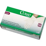 Curad Latex Exam Gloves, Powder-Free, Medium, 100/Box orginal image