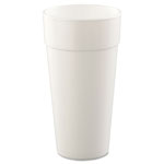 Dart Foam Drink Cups, Hot/Cold, 24oz, White, 25/Bag, 20 Bags/Carton orginal image