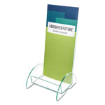 Deflecto Euro-Style DocuHolder, Leaflet Size, 4.5w x 4.5d x 7.88h, Green Tinted orginal image