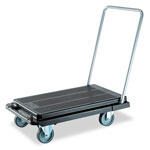 Deflecto Heavy-Duty Platform Cart, 500 lb Capacity, 21 x 32.5 x 37.5, Black orginal image