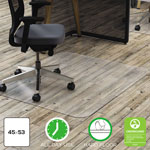 Deflecto Polycarbonate All Day Use Chair Mat - Hard Floors, 45 x 53, Rectangle, Clear orginal image