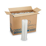 Dixie Cold Drink Cup Lids, Fits 9 oz to 12 oz Plastic Cold Cups, Clear, 100/Sleeve, 10 Sleeves/Carton orginal image