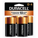 Duracell CopperTop Alkaline D Batteries, 4/Pack orginal image