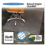 E.S. Robbins Natural Origins Chair Mat for Hard Floors, 36 x 48, Clear orginal image
