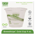 Eco-Products GreenStripe Renewable & Compostable Cold Cups - 9oz., 50/PK, 20 PK/CT orginal image
