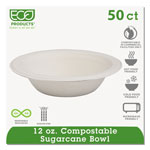 Eco-Products Renewable & Compostable Sugarcane Bowls - 12oz., 50/PK orginal image