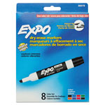 Expo® Low-Odor Dry-Erase Marker, Broad Chisel Tip, Assorted Colors, 8/Set orginal image