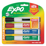 Expo® Magnetic Dry Erase Marker, Broad Chisel Tip, Assorted Colors, 4/Pack orginal image