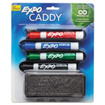 Expo® Whiteboard Caddy Set, Broad Chisel Tip, Assorted Colors, 4/Set orginal image