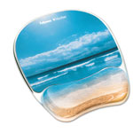 Fellowes Gel Mouse Pad w/Wrist Rest, Photo, 7 7/8 x 9 1/4, Sandy Beach orginal image