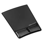 Fellowes Gel Wrist Support w/Attached Mouse Pad, Black orginal image