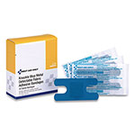 First Aid Only Blue Metal Detectable Fabric Adhesive Bandages, Four-Wing Knuckle, 1.5 x 3, 40/Box orginal image
