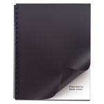 GBC® Opaque Plastic Presentation Binding System Covers, 11 x 8 1/2, Black, 50/Pack orginal image