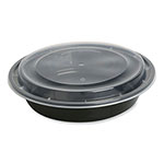 GEN Food Container, 48 oz, 8.85 x 8.85 x 2.24, Black/Clear, Plastic, 150/Carton orginal image