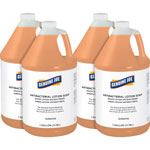 Genuine Joe Antibacterial Lotion Soap, 1 gal (3.8 L), Bacteria Remover, Hand, Orange, Anti-septic, 4/Carton orginal image