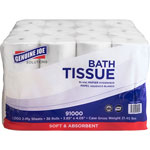 Genuine Joe Bathroom Tissue, 2-Ply, 1000 Sheets/Roll, 2016/CT, White orginal image