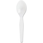 Genuine Joe Heavy-Weight White Plastic Spoon, Box of 100 orginal image