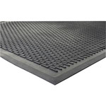 Genuine Joe Super Tread Rubber Floor Mat, 3' x 5', Black orginal image