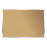 Ghent MFG Aluminum-Frame Natural Corkboard, 72.5 x 48.5, Tan Surface, Satin Aluminum Frame orginal image