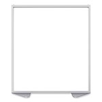 Ghent MFG Floor Partition with Aluminum Frame, 48.06 x 2.04 x 53.86, White orginal image
