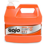 Gojo Natural Orange Pumice Hand Cleaner with Pump Dispenser, Gallon Bottle orginal image