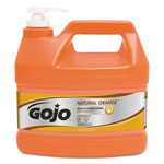 Gojo NATURAL ORANGE Smooth Hand Cleaner, 1 gal, Pump Dispenser, Citrus Scent, 4/Carton orginal image