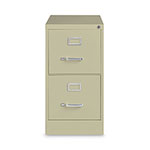 Hirsh Vertical Letter File Cabinet, 2 Letter-Size File Drawers, Putty, 15 x 26.5 x 28.37 orginal image
