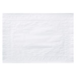 Hoffmaster Classic Embossed Straight Edge Placemats, 10 x 14, White, 1,000/Carton orginal image