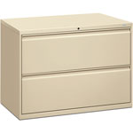 Hon 800 Series Two-Drawer Lateral File, 42w x 19.25d x 28.38h, Putty orginal image