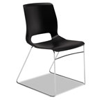 Hon Motivate High-Density Stacking Chair, Onyx Seat/Black Back, Chrome Base, 4/Carton orginal image