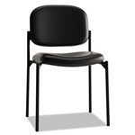 Hon VL606 Stacking Guest Chair without Arms, Black Seat/Black Back, Black Base orginal image
