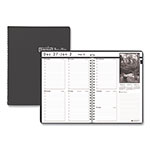 House Of Doolittle Black-on-White Photo Weekly Appointment Book, Landscapes Photography, 11 x 8.5, Black Cover, 12-Month (Jan to Dec): 2024 orginal image
