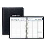House Of Doolittle Recycled Weekly Appointment Book Ruled without Appointment Times, 8.75 x 6.88, Black Cover, 12-Month (Jan to Dec): 2024 orginal image