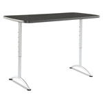 Iceberg ARC Sit-to-Stand Tables, Rectangular Top, 60w x 30d x 30-42h, Graphite/Silver orginal image