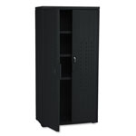 Iceberg OfficeWorks Resin Storage Cabinet, 33w x 18d x 66h, Black orginal image