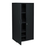Iceberg OfficeWorks Resin Storage Cabinet, 36w x 22d x 72h, Black orginal image
