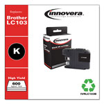 Innovera Remanufactured Black High-Yield Ink, Replacement For Brother LC103BK, 600 Page Yield orginal image