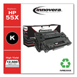 Innovera Remanufactured Black High-Yield Toner Cartridge, Replacement for HP 55X (CE255X), 12,500 Page-Yield orginal image
