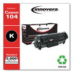 Innovera Remanufactured Black Toner Cartridge, Replacement for Canon 104 (0263B001AA), 2,000 Page-Yield orginal image