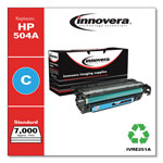 Innovera Remanufactured Cyan Toner Cartridge, Replacement for HP 504A (CE251A), 7,000 Page-Yield orginal image