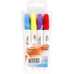 Integra Chalk Ink Markers - Bullet Marker Point Style - Blue, Purple, Red, Yellow Chalk-based Ink - 4 / Set orginal image