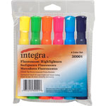 Integra Desk Highlighter, Chisel Tip, 6 EA/Pack, Assorted orginal image