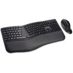 Kensington Pro Fit Ergo Wireless Keyboard/Mouse - Wireless Bluetooth/RF Wireless Bluetooth/RF - 5 Button - Compatible with Computer - 1 Pack orginal image