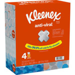 Kleenex Anti-viral Facial Tissue - 3 Ply - White - Anti-viral, Soft - For Face, Business, Commercial - 55 Per Box - 4 / Pack orginal image